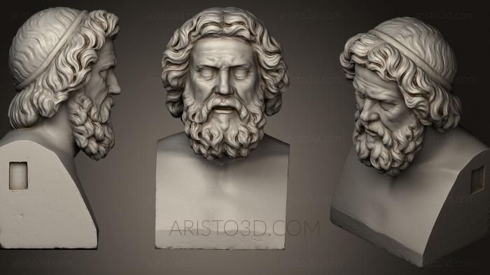 Busts and heads antique and historical (BUSTA_0559) 3D model for CNC machine